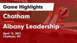Chatham  vs Albany Leadership Game Highlights - April 13, 2021