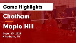 Chatham  vs Maple Hill Game Highlights - Sept. 13, 2022