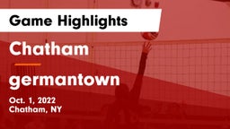 Chatham  vs germantown Game Highlights - Oct. 1, 2022