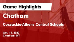 Chatham  vs Coxsackie-Athens Central Schools Game Highlights - Oct. 11, 2022
