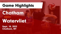 Chatham  vs Watervliet  Game Highlights - Sept. 18, 2023