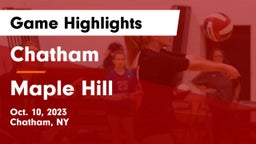 Chatham  vs Maple Hill Game Highlights - Oct. 10, 2023