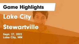 Lake City  vs Stewartville  Game Highlights - Sept. 27, 2022
