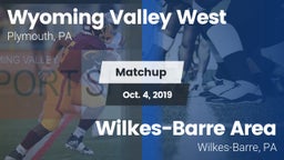 Matchup: Wyoming Valley West vs. Wilkes-Barre Area  2019