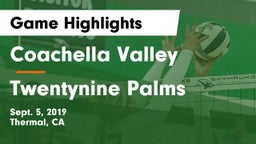 Coachella Valley  vs Twentynine Palms Game Highlights - Sept. 5, 2019