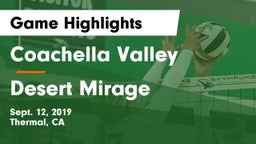 Coachella Valley  vs Desert Mirage  Game Highlights - Sept. 12, 2019