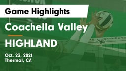 Coachella Valley  vs HIGHLAND  Game Highlights - Oct. 23, 2021