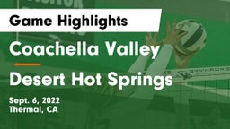 Coachella Valley  vs Desert Hot Springs Game Highlights - Sept. 6, 2022