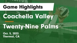 Coachella Valley  vs Twenty-Nine Palms Game Highlights - Oct. 5, 2023