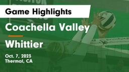 Coachella Valley  vs Whittier  Game Highlights - Oct. 7, 2023