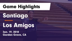 Santiago  vs Los Amigos  Game Highlights - Jan. 19, 2018