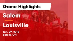 Salem  vs Louisville Game Highlights - Jan. 29, 2018