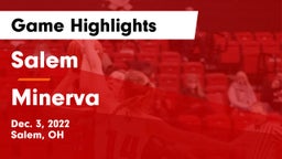 Salem  vs Minerva  Game Highlights - Dec. 3, 2022