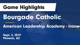Bourgade Catholic  vs American Leadership Academy - Ironwood Game Highlights - Sept. 4, 2019