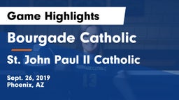 Bourgade Catholic  vs St. John Paul II Catholic Game Highlights - Sept. 26, 2019