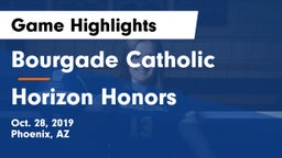 Bourgade Catholic  vs Horizon Honors  Game Highlights - Oct. 28, 2019
