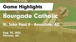 Bourgade Catholic  vs St. John Paul II  - Avondale, AZ  Game Highlights - Aug. 30, 2022