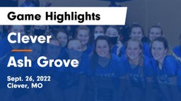 Clever  vs Ash Grove  Game Highlights - Sept. 26, 2022