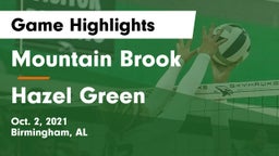 Mountain Brook  vs Hazel Green Game Highlights - Oct. 2, 2021