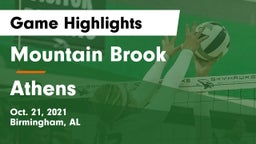Mountain Brook  vs Athens Game Highlights - Oct. 21, 2021
