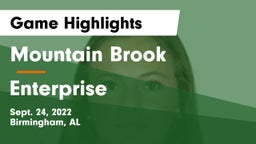 Mountain Brook  vs Enterprise Game Highlights - Sept. 24, 2022