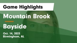 Mountain Brook  vs Bayside Game Highlights - Oct. 14, 2023