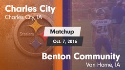 Matchup: Charles City High vs. Benton Community 2016