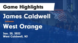 James Caldwell  vs West Orange  Game Highlights - Jan. 20, 2022