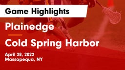 Plainedge  vs Cold Spring Harbor  Game Highlights - April 28, 2022