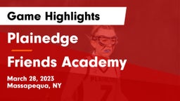 Plainedge  vs Friends Academy  Game Highlights - March 28, 2023