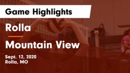 Rolla  vs Mountain View  Game Highlights - Sept. 12, 2020