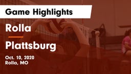 Rolla  vs Plattsburg  Game Highlights - Oct. 10, 2020