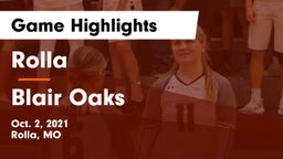 Rolla  vs Blair Oaks  Game Highlights - Oct. 2, 2021