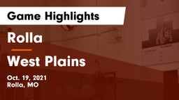 Rolla  vs West Plains  Game Highlights - Oct. 19, 2021