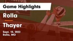 Rolla  vs Thayer  Game Highlights - Sept. 10, 2022
