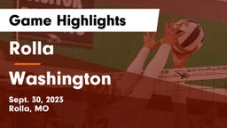 Rolla  vs Washington  Game Highlights - Sept. 30, 2023