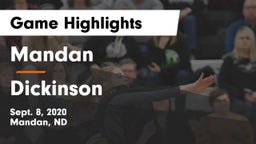 Mandan  vs Dickinson  Game Highlights - Sept. 8, 2020