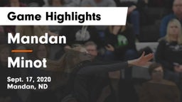 Mandan  vs Minot  Game Highlights - Sept. 17, 2020