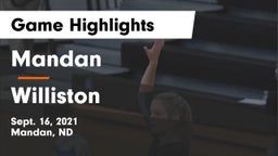 Mandan  vs Williston  Game Highlights - Sept. 16, 2021
