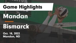 Mandan  vs Bismarck  Game Highlights - Oct. 18, 2022