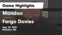 Mandan  vs Fargo Davies  Game Highlights - Aug. 26, 2023