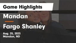 Mandan  vs Fargo Shanley  Game Highlights - Aug. 25, 2023