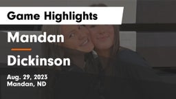 Mandan  vs Dickinson  Game Highlights - Aug. 29, 2023