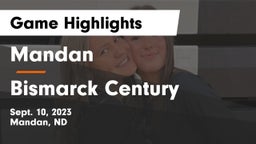 Mandan  vs Bismarck Century  Game Highlights - Sept. 10, 2023