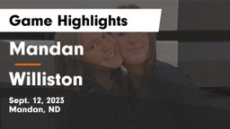 Mandan  vs Williston  Game Highlights - Sept. 12, 2023