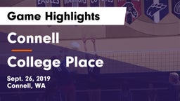 Connell  vs College Place  Game Highlights - Sept. 26, 2019