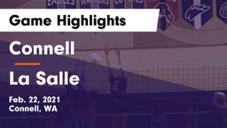Connell  vs La Salle Game Highlights - Feb. 22, 2021