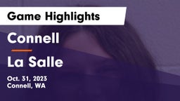 Connell  vs La Salle Game Highlights - Oct. 31, 2023