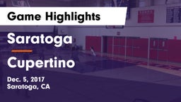 Saratoga  vs Cupertino  Game Highlights - Dec. 5, 2017