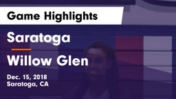 Saratoga  vs Willow Glen Game Highlights - Dec. 15, 2018